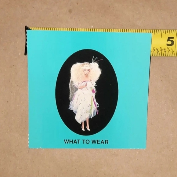 Vintage Barbie Card 1989 Barbie Just Us Girls Game Replacement Piece - Picture 5 of 6